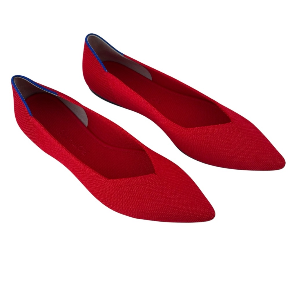 Rothy’s The Point Flats Regular Width Pointed Toe Holiday Festive Size 9 NWOT